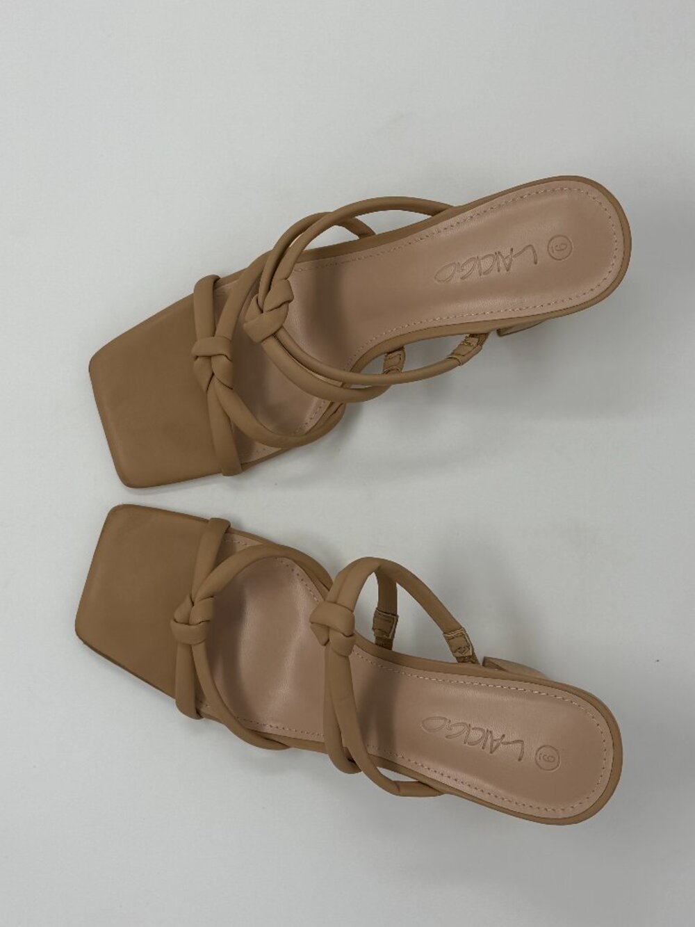 Laicigo Mules Square Open Toe Two Strap Size 9